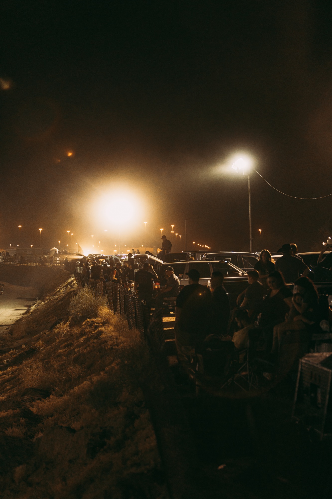 Buckeye Drags crowd gathered under the lights